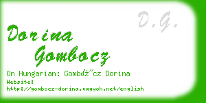 dorina gombocz business card